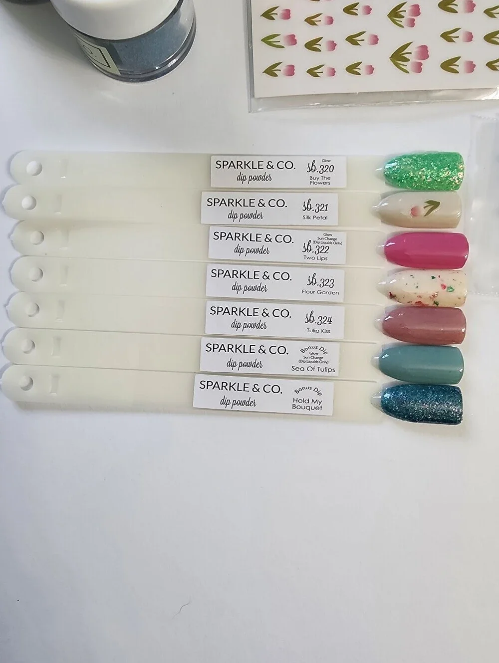 NEW! Sparkle & Co. Tulips Dip Powder Mini Set